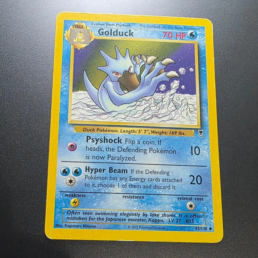 Golduck 43/110 Legendary Collection Uncommon Non-Holo Vintage Pokemon Card 2002